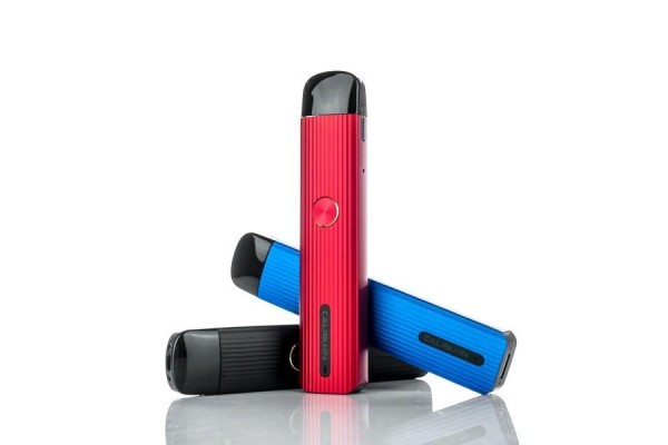 Uwell Caliburn G Pod Mod kırmızı, mavi ve siyah renk seçenekleri.
