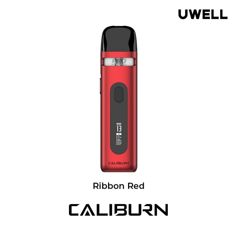 Uwell Caliburn X Pod Kırmızı, Ayarlanabilir Watt Vape Cihazı