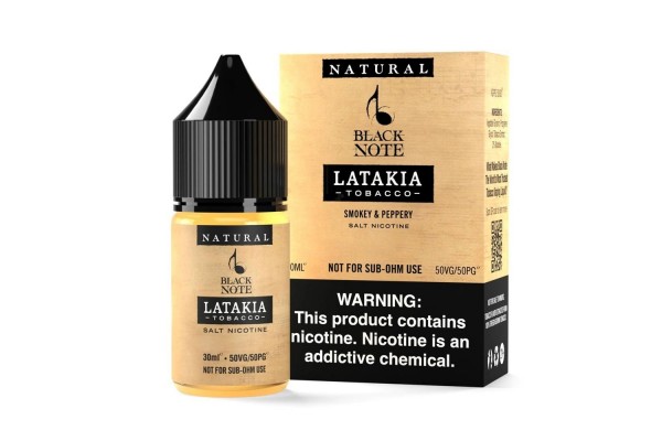 Black Note Latakia Tobacco Salt Likit