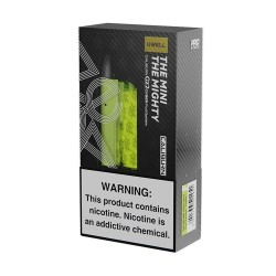 Uwell Caliburn GZ2 Cyber Pod 17W, Neon Yeşil renkli kutu ambalajı.