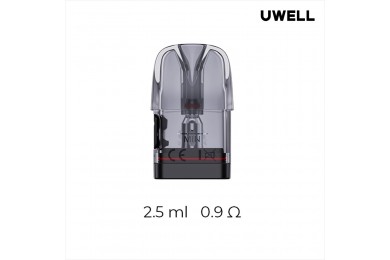 Uwell Caliburn G3 Kartuş 2.5ml 0.9Ω, Şeffaf Yedek Coil