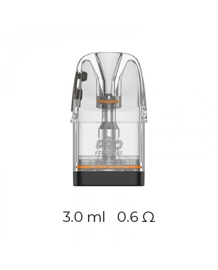 Uwell GPP Kartuş 3.0ml 0.6Ω, şeffaf yedek pod.