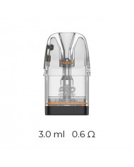 Uwell GPP Kartuş 3.0ml 0.6Ω, şeffaf yedek pod.