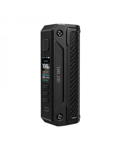 Lostvape Thelema Solo 100w Mod Siyah, şık ve güçlü bir elektronik sigara modudur.