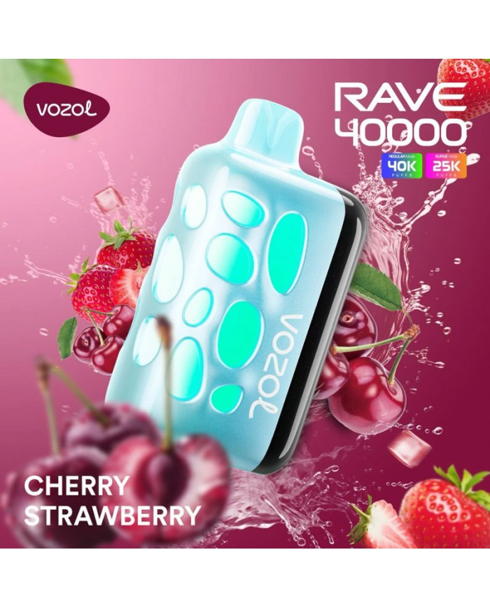 Vozol Rave 40000 Cherry Strawberry