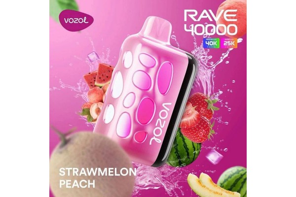 Vozol Rave 40000 Strawmelon Peach