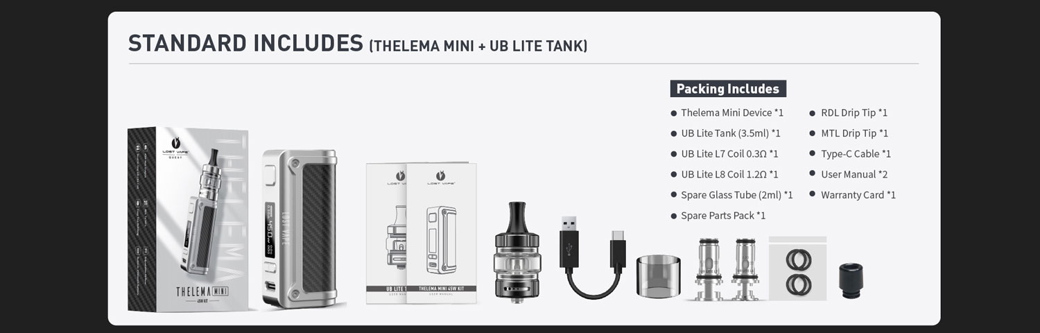 thelema mini kit içeriği